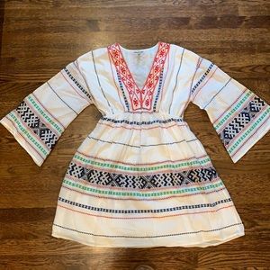 Joie Shada Dress Embroidered Boho Peasant